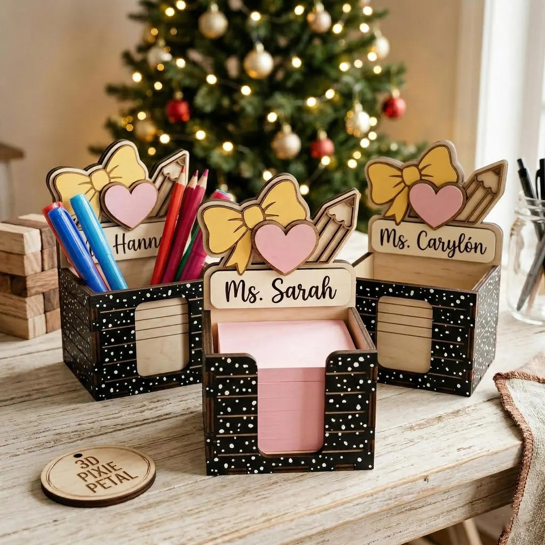 Personalized Teacher Sticky Note Holder: Teacher Name Notepad Holder, Teacher Appreciation Gifts,... | Etsy (US)