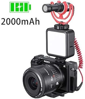 ULANZI VL49 2000mAh LED Video Light w 3 Cold Shoe, Rechargeable Soft Light Panel, Portable Photog... | Amazon (US)