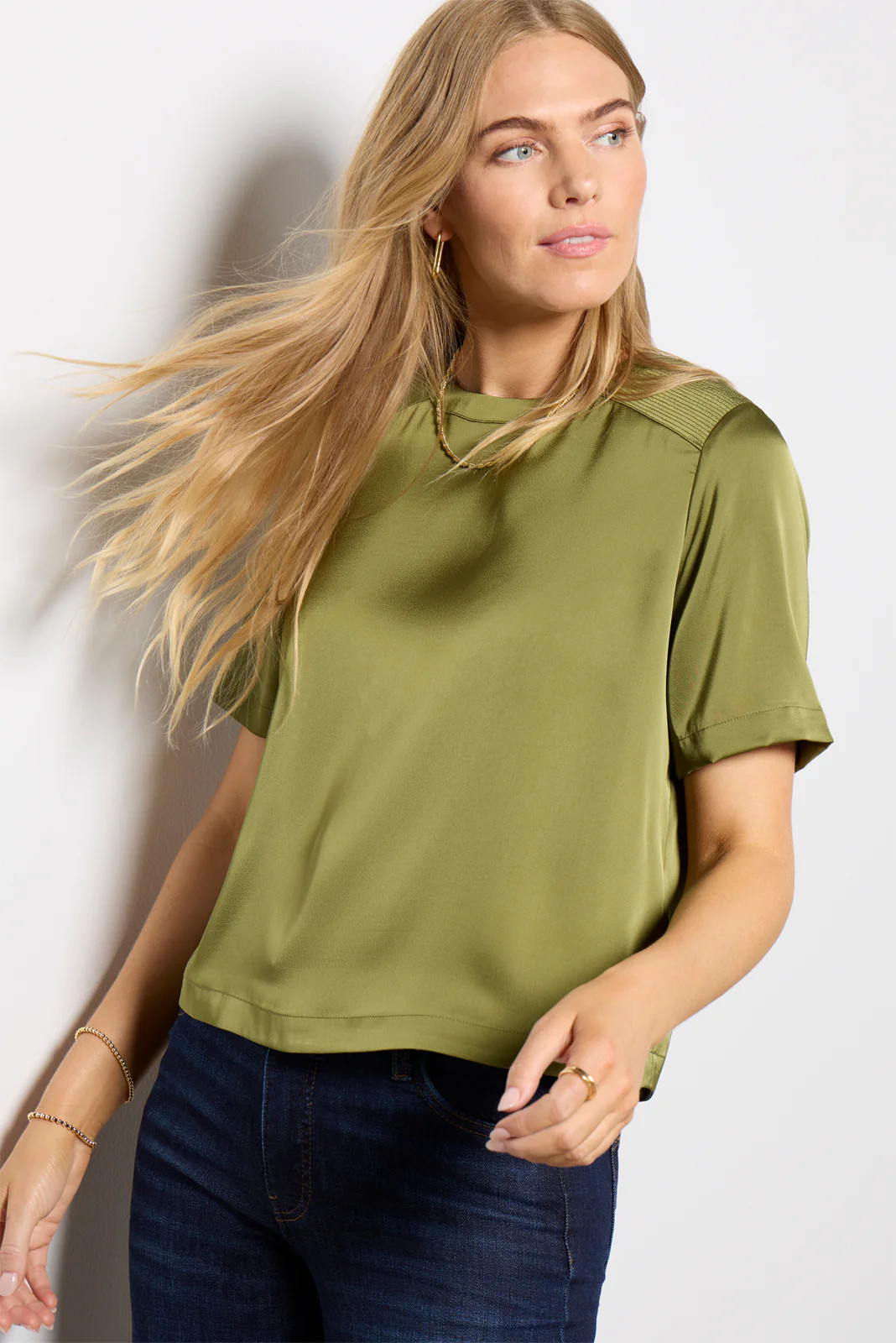 Rylan Satin Top | Evereve