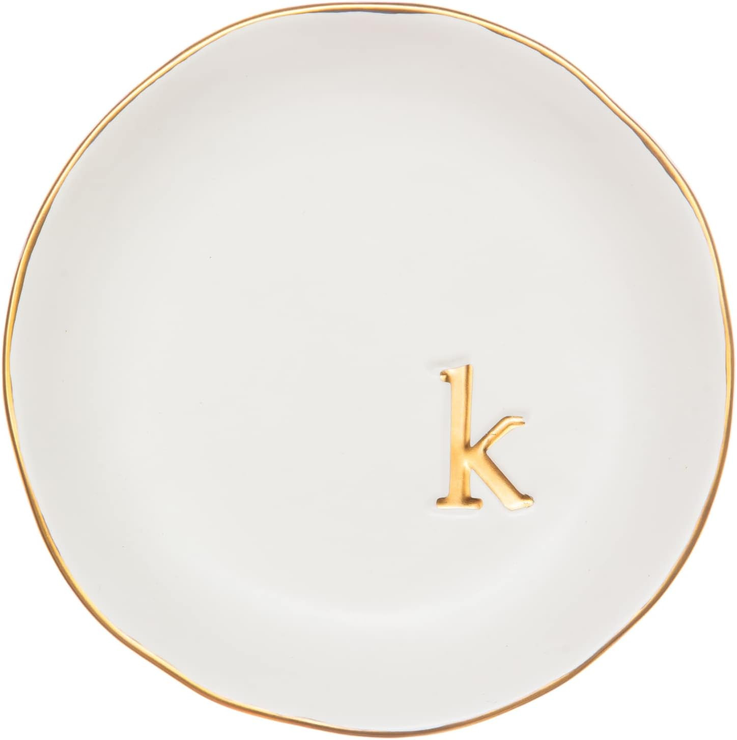 COLLECTIVE HOME Ceramic Jewelry Tray, Trinket Dish, Gifts for Women (K) | Amazon (US)