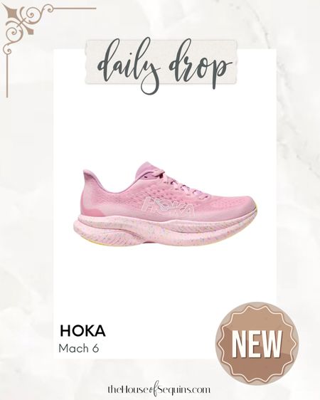 SELLOUT RISK! New pink Hoka Mach 6 sneakers