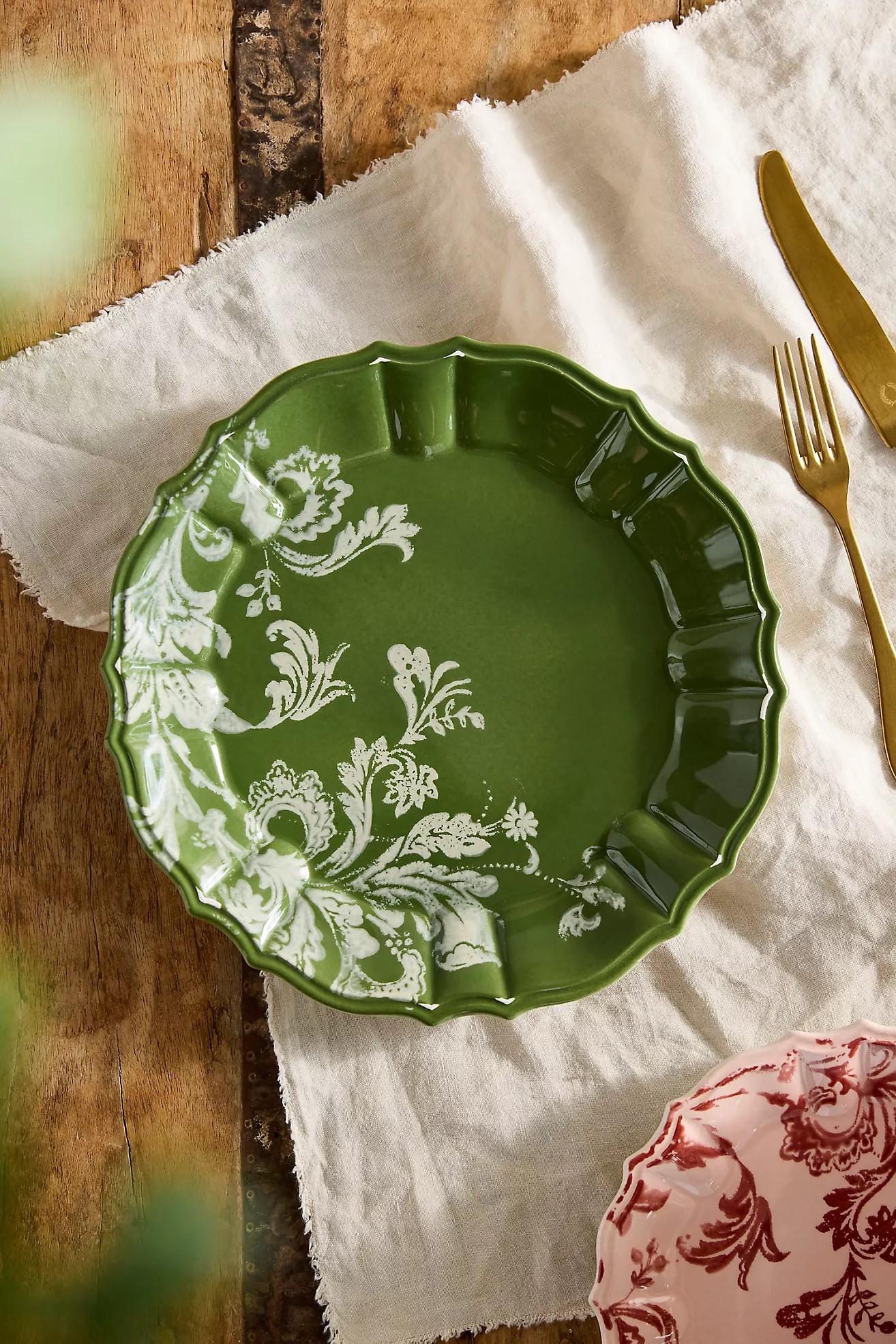 Botanical Silhouette Dinner Plate | Anthropologie (US)