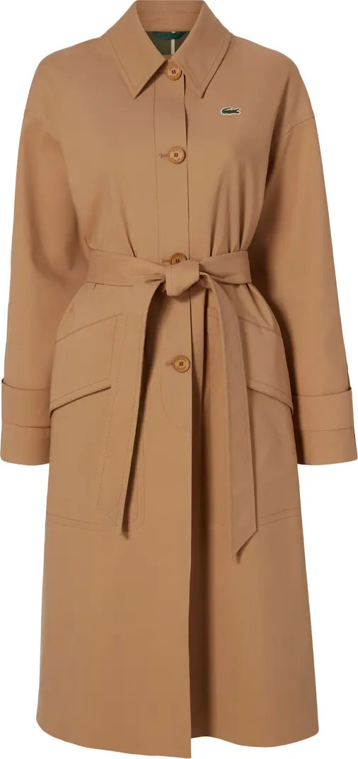 Lacoste Belted Trench Coat | Nordstrom | Nordstrom