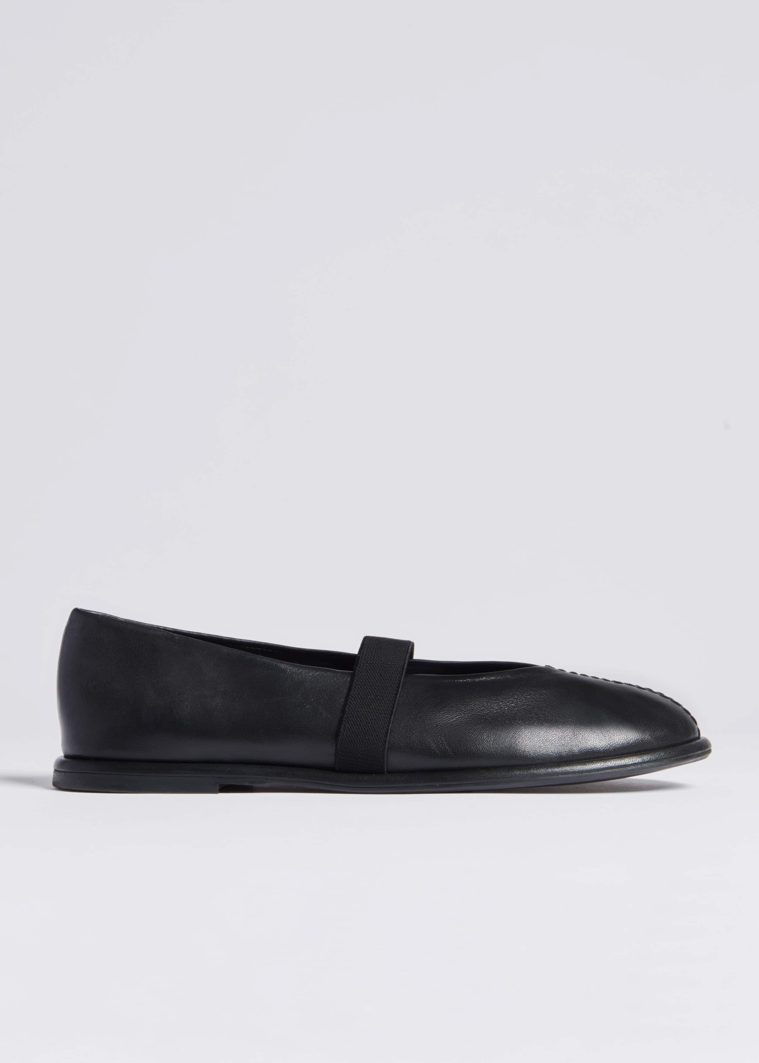 Women's Black Elasticated Strap Mary Jane | ME+EM | ME+EM Global (Excluding US)