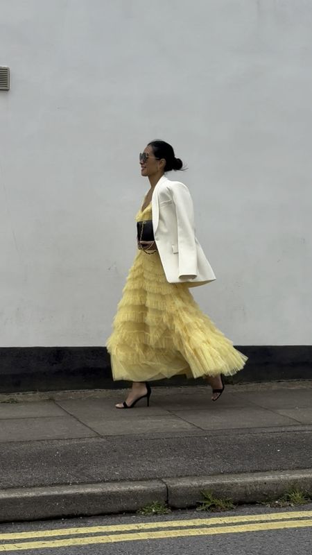 Maje blazer size 38
Yellow dress size 8


#LTKover40 #LTKwedding #LTKeurope