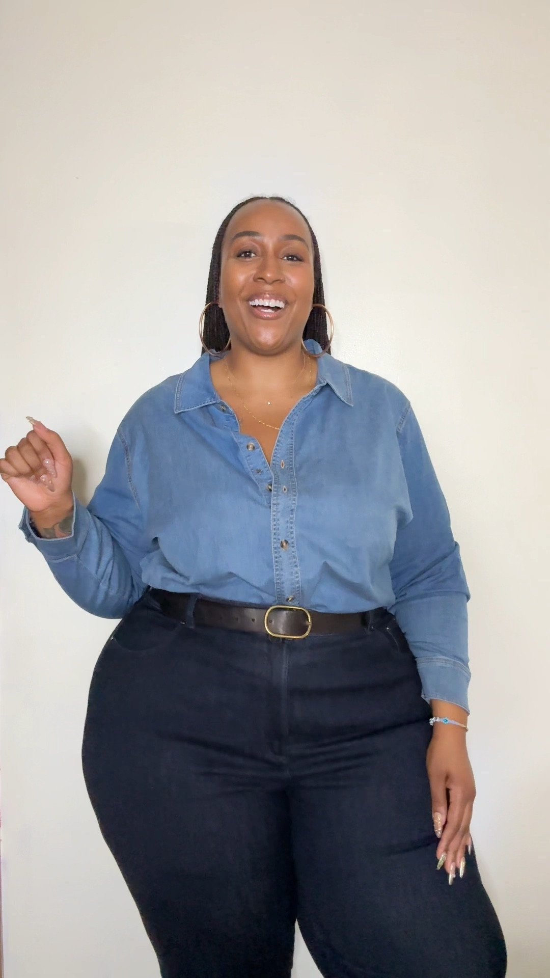 Loving this denim on denim look 👖✨ 
top - xl
pants - 24

#LTKplussize #LTKstyletip #LTKsalealert