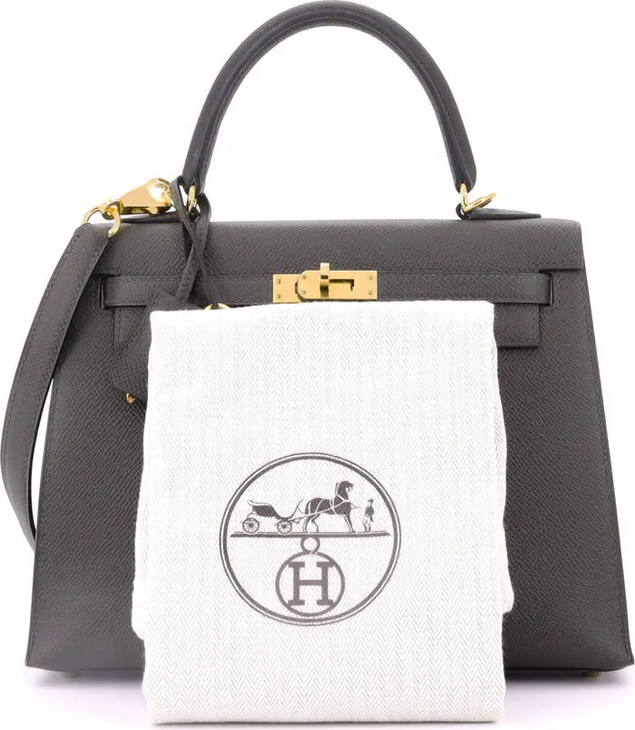 Pre-Owned Hermes Kelly Handbag Green Epsom with Gold Hardware 25 | Nordstrom | Nordstrom