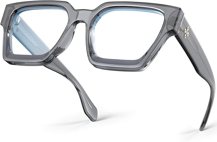 VISOONE Blue Light Blocking Glasses with TR90 Rectangle Frame and Chic Preppy Look for Women Men ... | Amazon (US)
