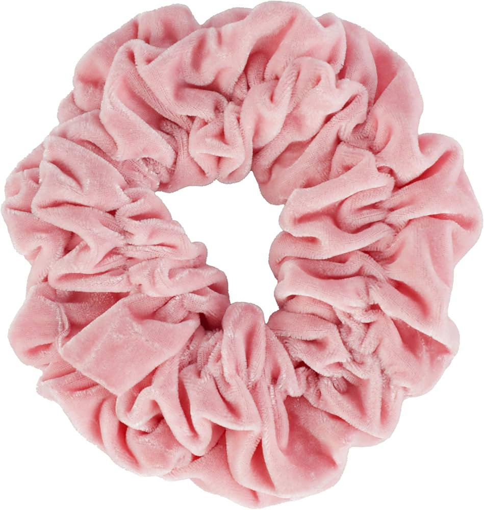 Light Pink Jumbo Velvet Scrunchy | Amazon (US)