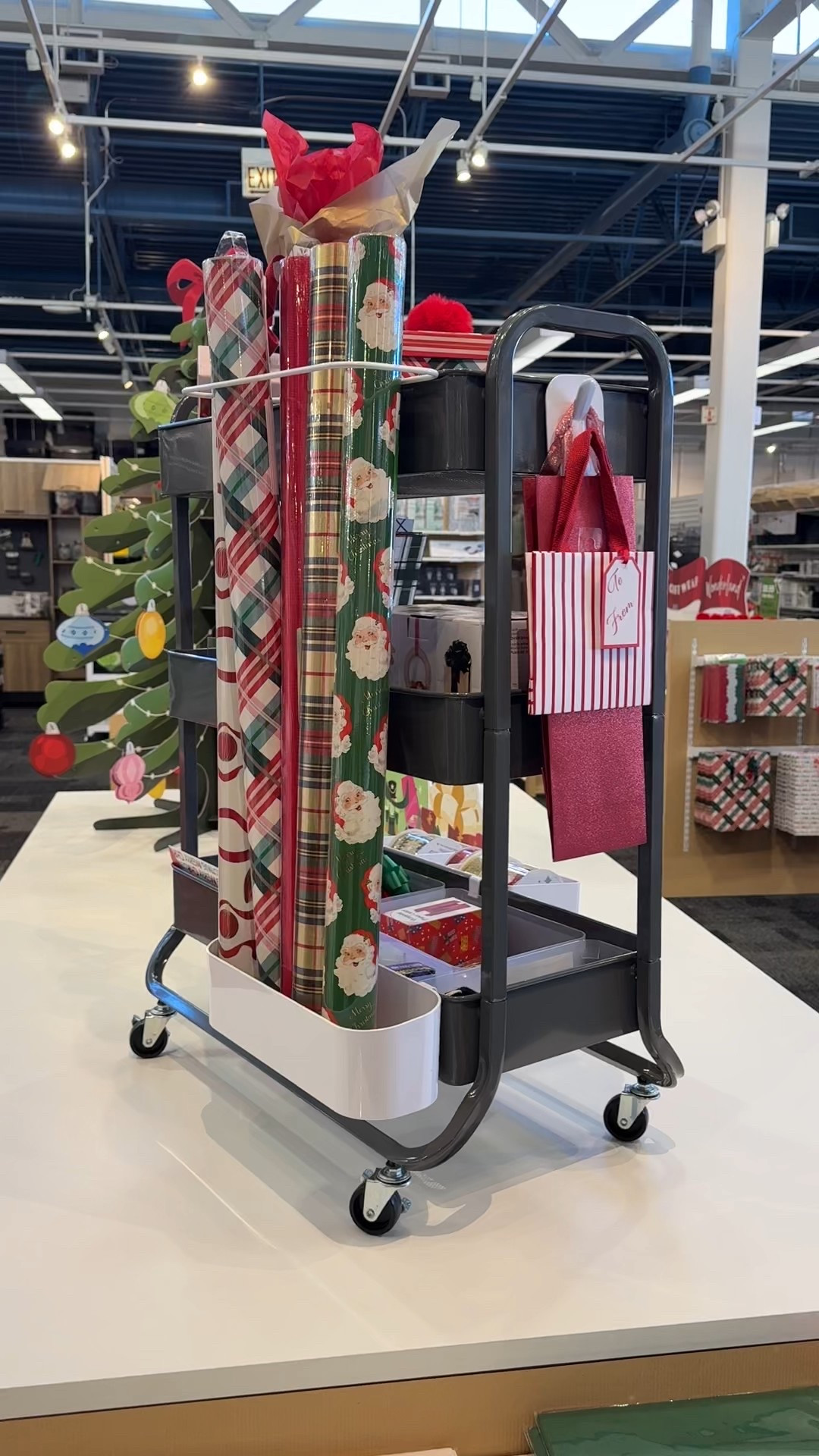Meet the ultimate gift wrap station 🎁 

Everything you need for a beautifully wrapped holiday season — all in one place.

This gift wrap cart holds it all: paper, tissue, ribbon, tags, and bags, perfectly organized and ready to roll.

Christmas Organization | Gift Wrap Organizer

#LTKHome #LTKHoliday #LTKSeasonal