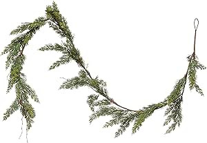 Creative Co-Op 84" L Faux Cedar Garlands, Multi | Amazon (US)