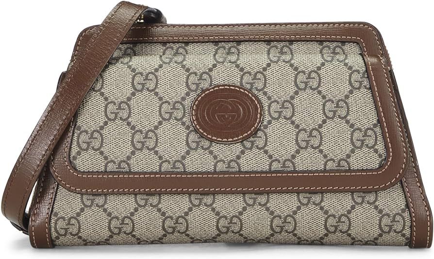 Amazon.com: Gucci, Pre-Loved GG Supreme Canvas Crossbody Bag, Brown : Luxury Stores | Amazon (US)