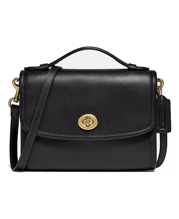 COACH Kip Turn-lock Leather Crossbody & Reviews - Handbags & Accessories - Macy's | Macys (US)