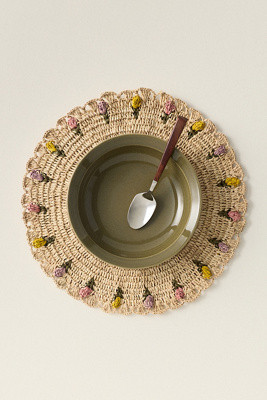 Payton James Handwoven Tulip Placemat | Anthropologie (US)
