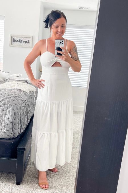 My favorite white dress is back in stock. Super soft material. 
Comes in multiple color options.

Bridal Party • Bachelorette Party • White Dress • Spring Outfit

#whitedress #bride #bacheloretteparty

#LTKfindsunder50 #LTKshoecrush #LTKstyletip