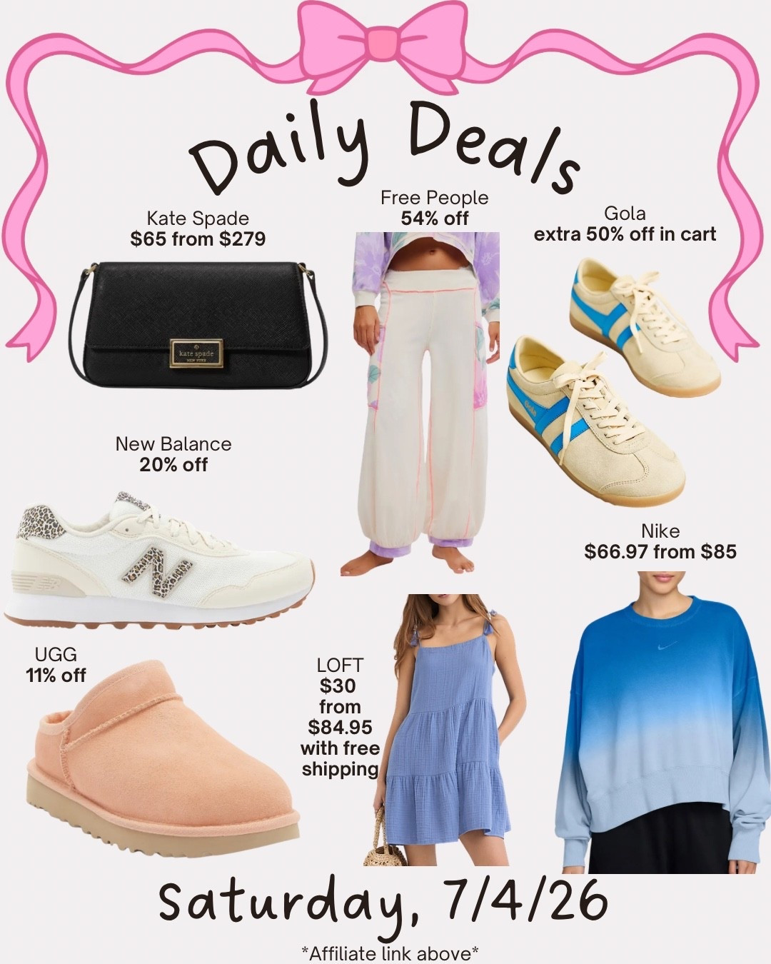 Daily deals

#LTKSeasonal #LTKSaleAlert #LTKMidsize