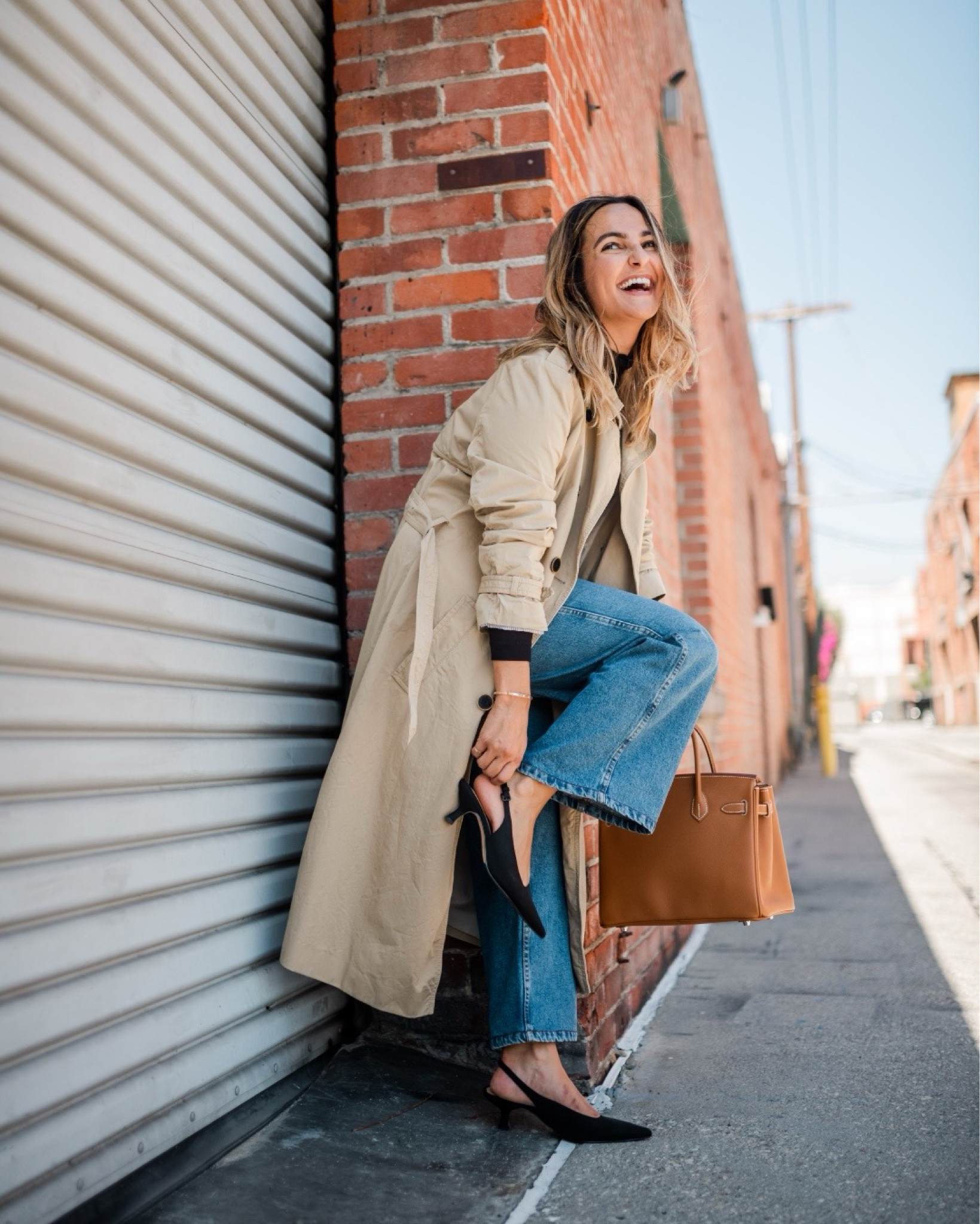 Fall trench coat styling idea! Pair with a straight or wide leg pair of jeans, kitten heels, and a simple black turtleneck

Fall outfit - fall style - trench coat - fall trends - kitten heels pumps

#LTKShoeCrush #LTKStyleTip #LTKSeasonal