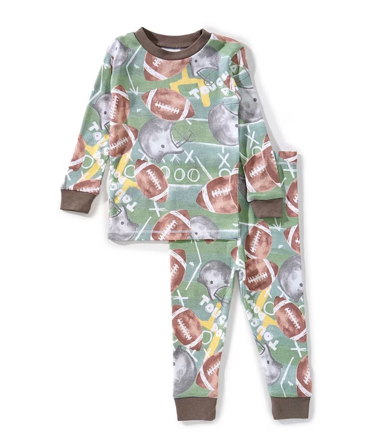 Sleepy touchdowns only 🏈✨ Made from GOTS-certified organic cotton, this ‘Touchdown’ pajama set brings hand-painted watercolor charm, soft snug fit, and eco-friendly comfort to bedtime. #OrganicCotton #BurtBeesBaby #SweetDreams

#LTKBaby