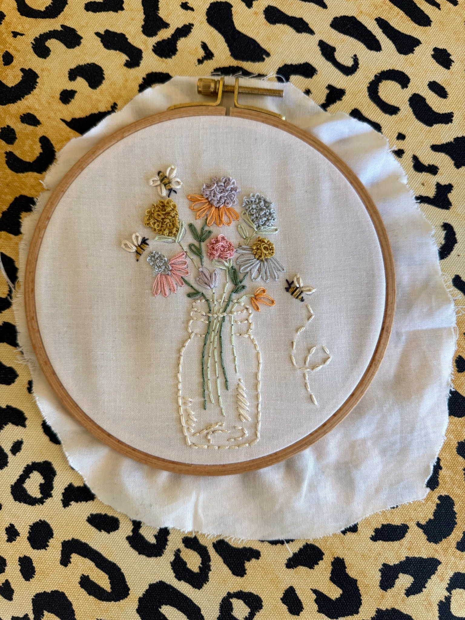 Hi friends! Here’s my PSA for you: try something new! Yesterday I completed my first ever embroidery project! It was so much fun and I learned a lot and am ready to start on my next one! I definitely need practice on my French knots but hey, that’s okay because we all
start somewhere. I’m so proud I finished this piece and enjoyed the instant gratification each stitch offers as you work on and complete your embroidery project. I highly recommend embroidery as it’s relaxing, keeps you in the moment and gives you a beautiful art piece in the end. #embroidery #lcmlifestyle  #creativeoutlet 

#LTKHome #LTKselfcare #LTKdayinmylife