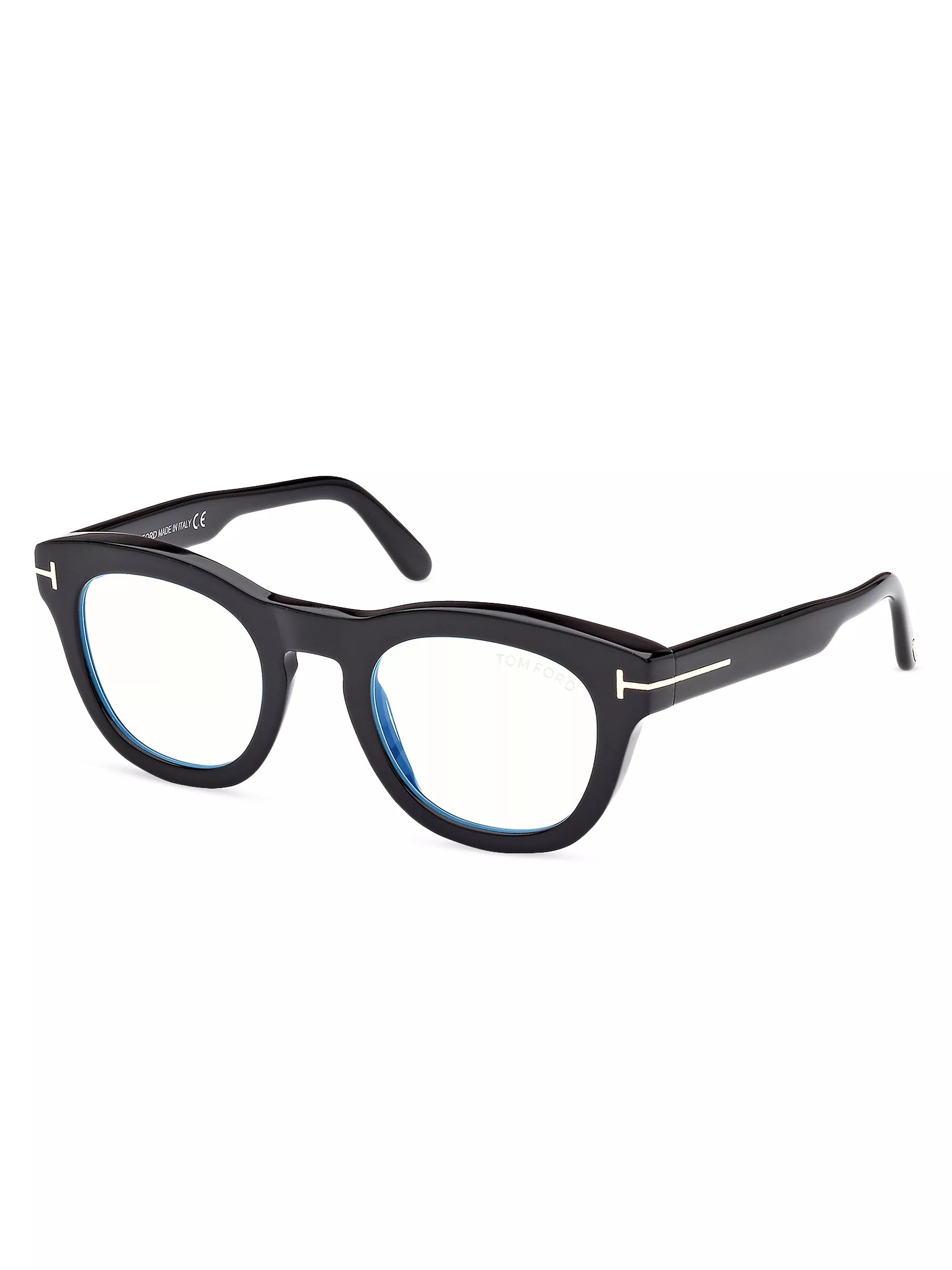49MM Round Optical Glasses | Saks Fifth Avenue