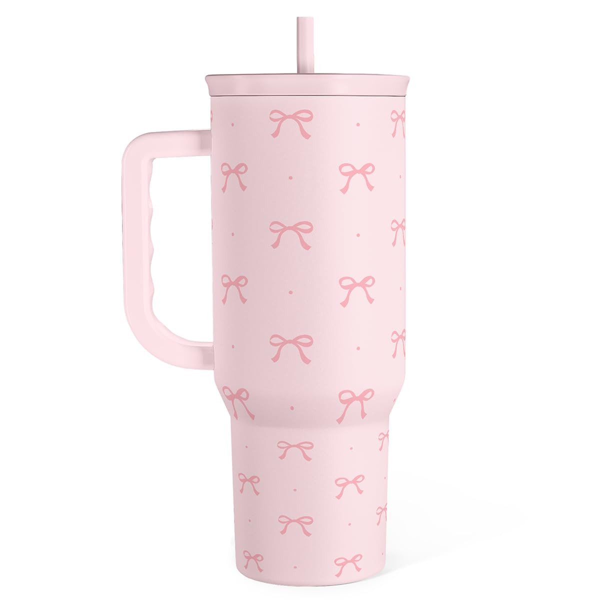 SANDJEST 40oz Daisy Flower Tumbler with Handle and Straw - Insulated Stainless Steel Coffee Trave... | Amazon (US)