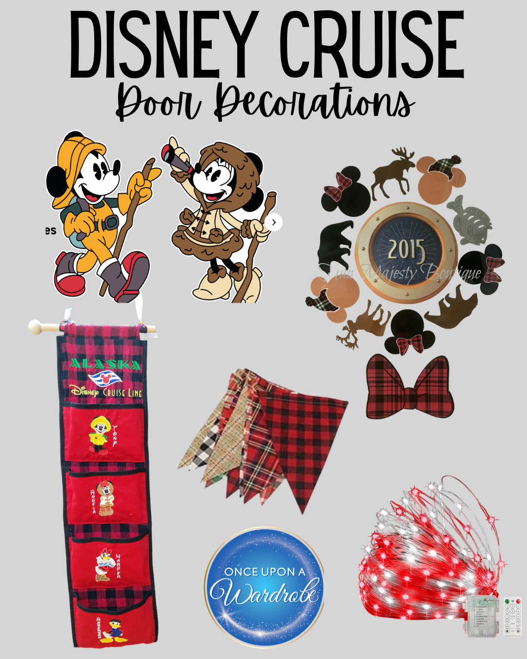 Disney Cruise door decorations for an Alaska sailing! This setup is perfect for adding a cozy, themed touch to your Disney Cruise Line stateroom door with Alaska cruise magnets, buffalo plaid details, hanging organizers, Disney cruise door magnets, magnetic hooks, and string lights. A fun way to decorate for a Disney Alaska cruise, Disney Wonder sailing, Fish Extender gifts, or a family Disney cruise vacation. 

 #LTKTravel
