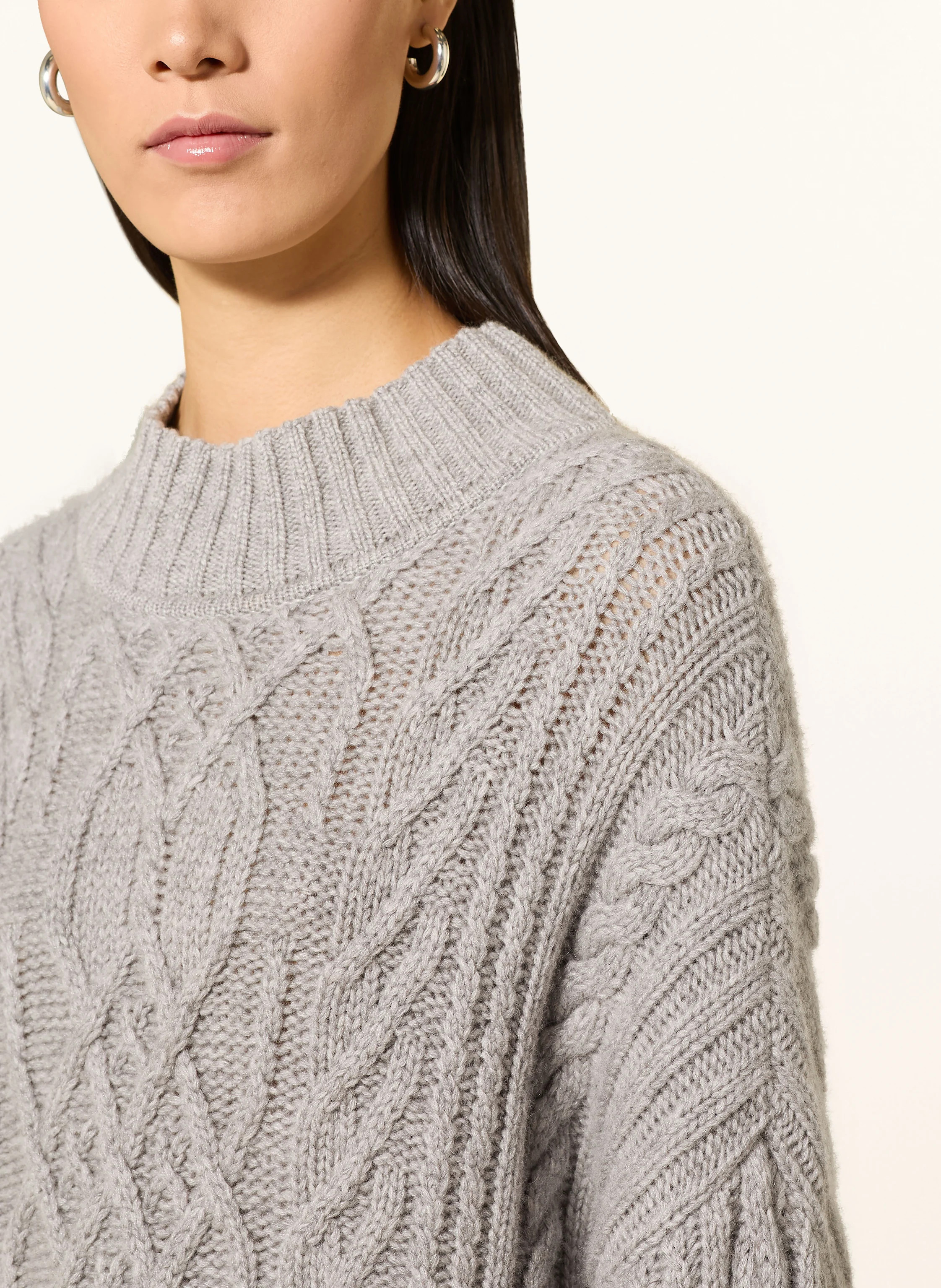 MARC CAIN Oversized-Pullover mit Cashmere in 820 grey | Breuninger (DACH)