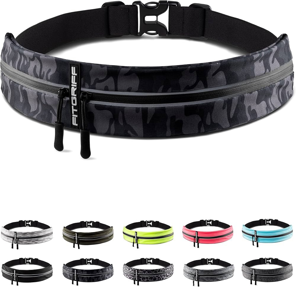 Fitgriff Running Belt for Men & Women - Secure Jogging Pouch for Phone, Keys & Essentials - For A... | Amazon (US)