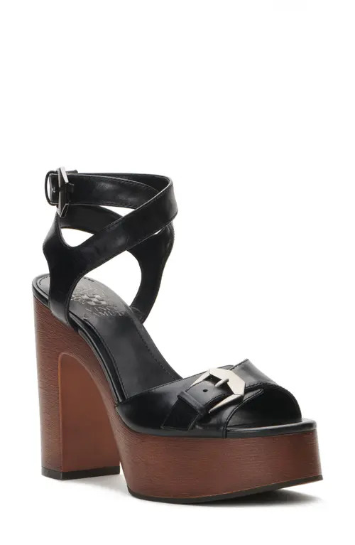 Vince Camuto Rondea Platform Sandal in Black at Nordstrom, Size 10 | Nordstrom
