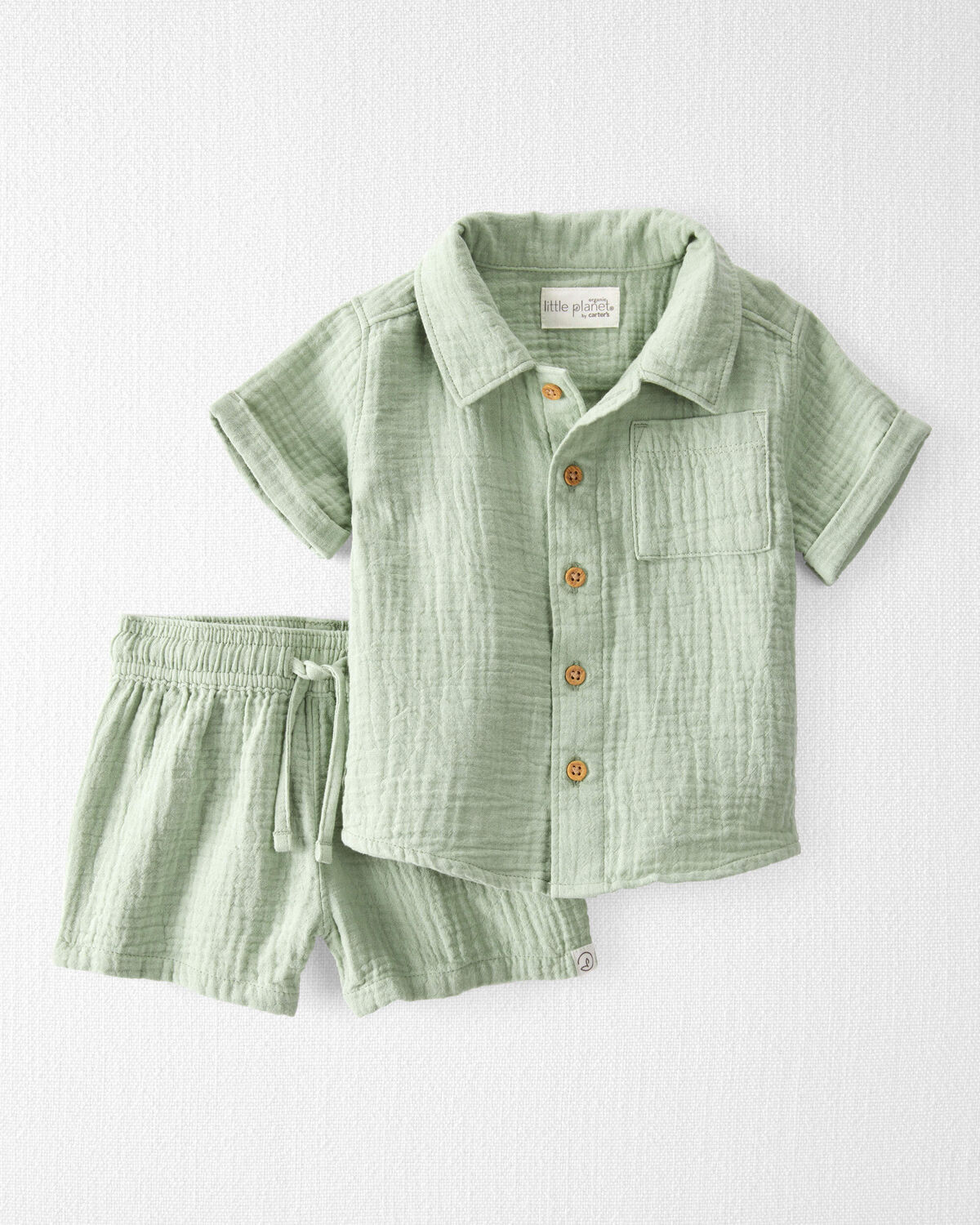 Baby 2-Piece Organic Cotton Gauze Set - Little Planet | Carter's | Carter's Inc