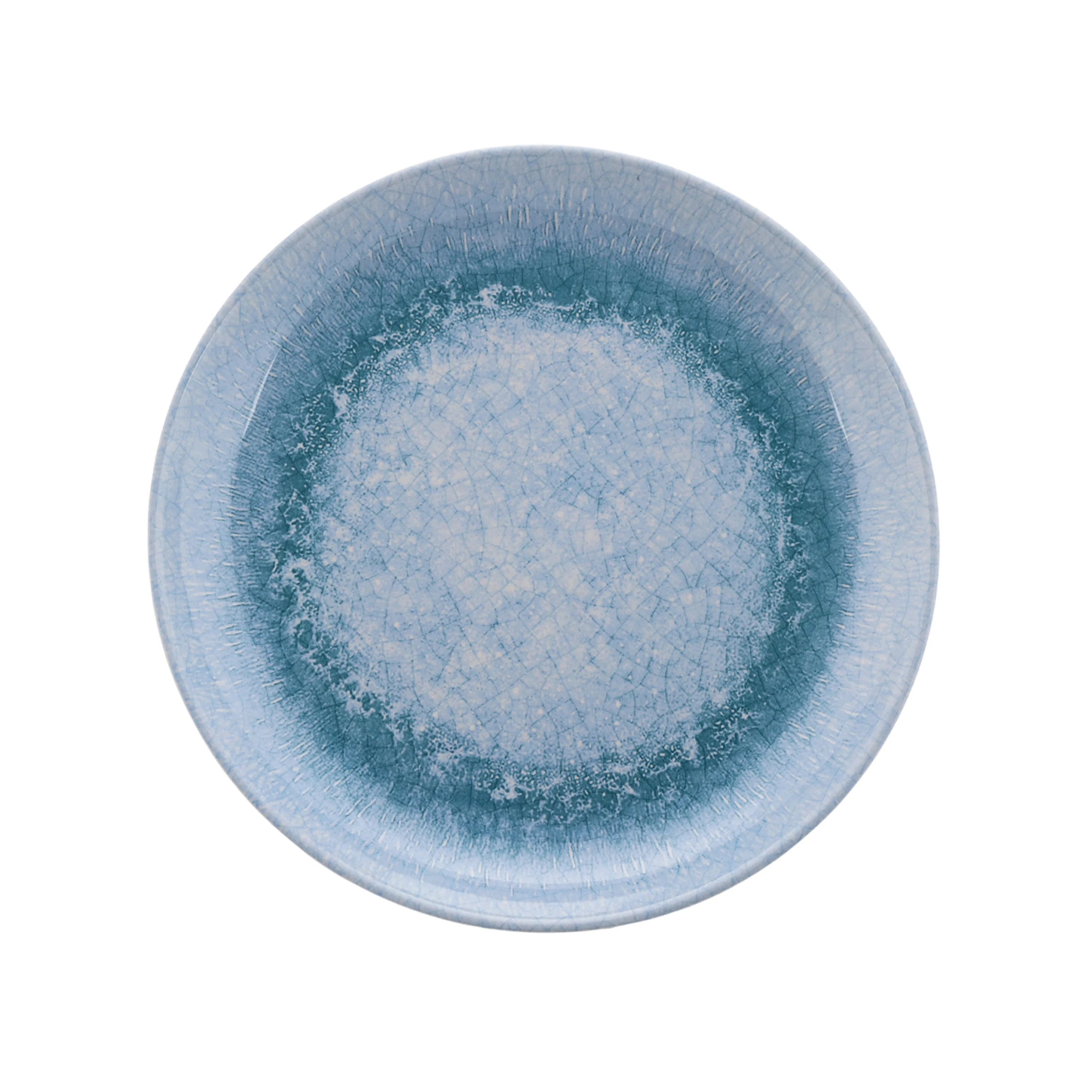 Better Homes and Gardens Blue Reactive Bamboo Melamine Salad Plate, 8.75 inch | Walmart (US)