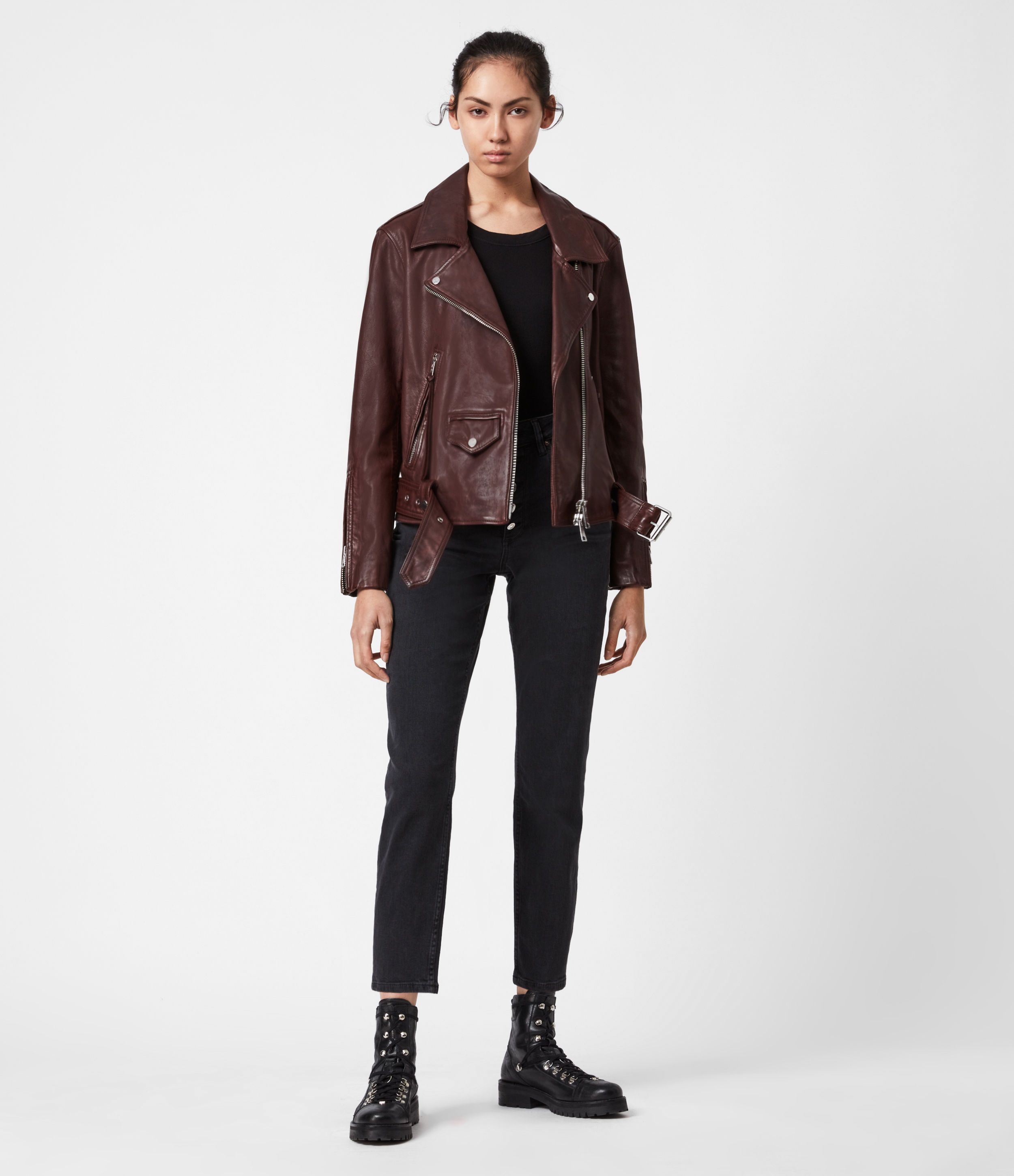 Luna Leather Biker Jacket | AllSaints US