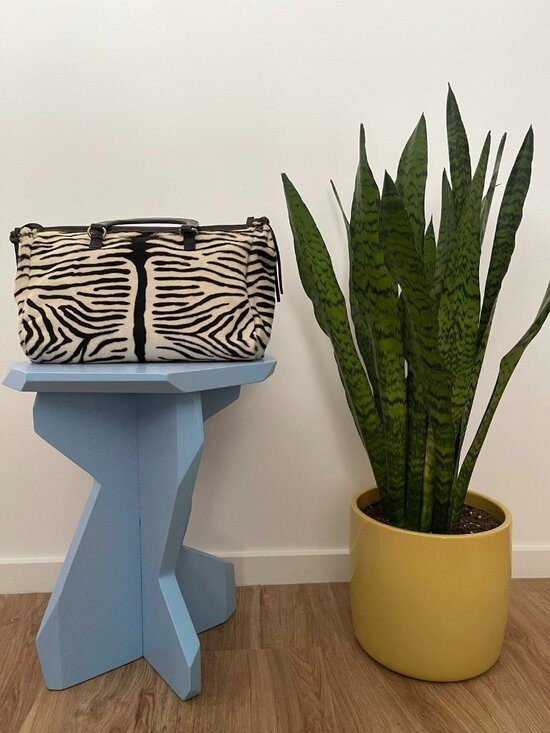 Vintage Prada Zebra Print Pony Hair Bag | Poshmark