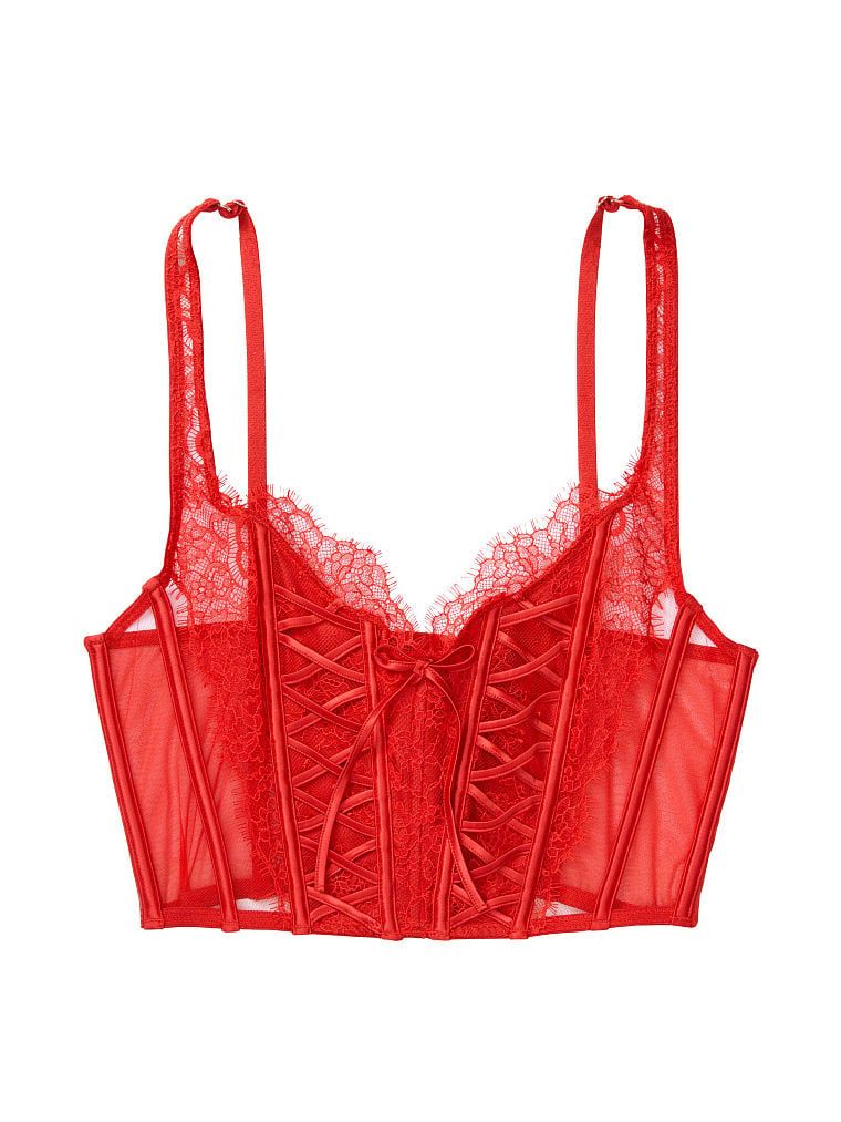 Unlined Lace-up Bra Top | Victoria's Secret (US / CA )