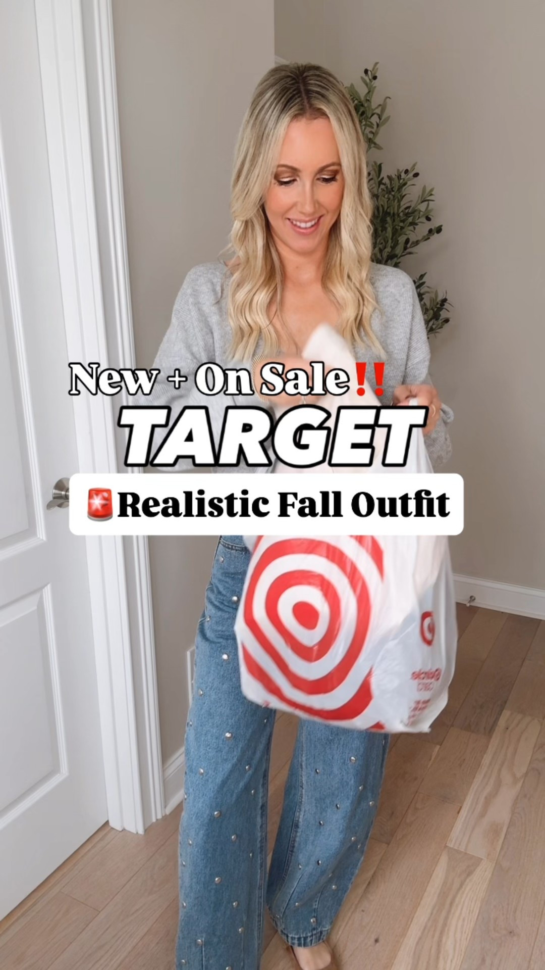 New + on sale at Target // Realistic outfit idea 30% off‼️ An everyday outfit I’ll actually wear often! This pullover is giving Aerie and is so soft on the inside! I also have it in cream and black! So cute with leggings, too! And these wide leg sailor jeans- I love them so much, I have them in just about every single wash! I size up one! Teacher-friendly and great for all day wear! And these brown handball adidas sneakers and this brown tote have been pieces I grab for often right now! Just love how this everyday easy outfit comes together for fall!

#LTKSaleAlert #LTKFindsUnder50 #LTKFindsUnder100