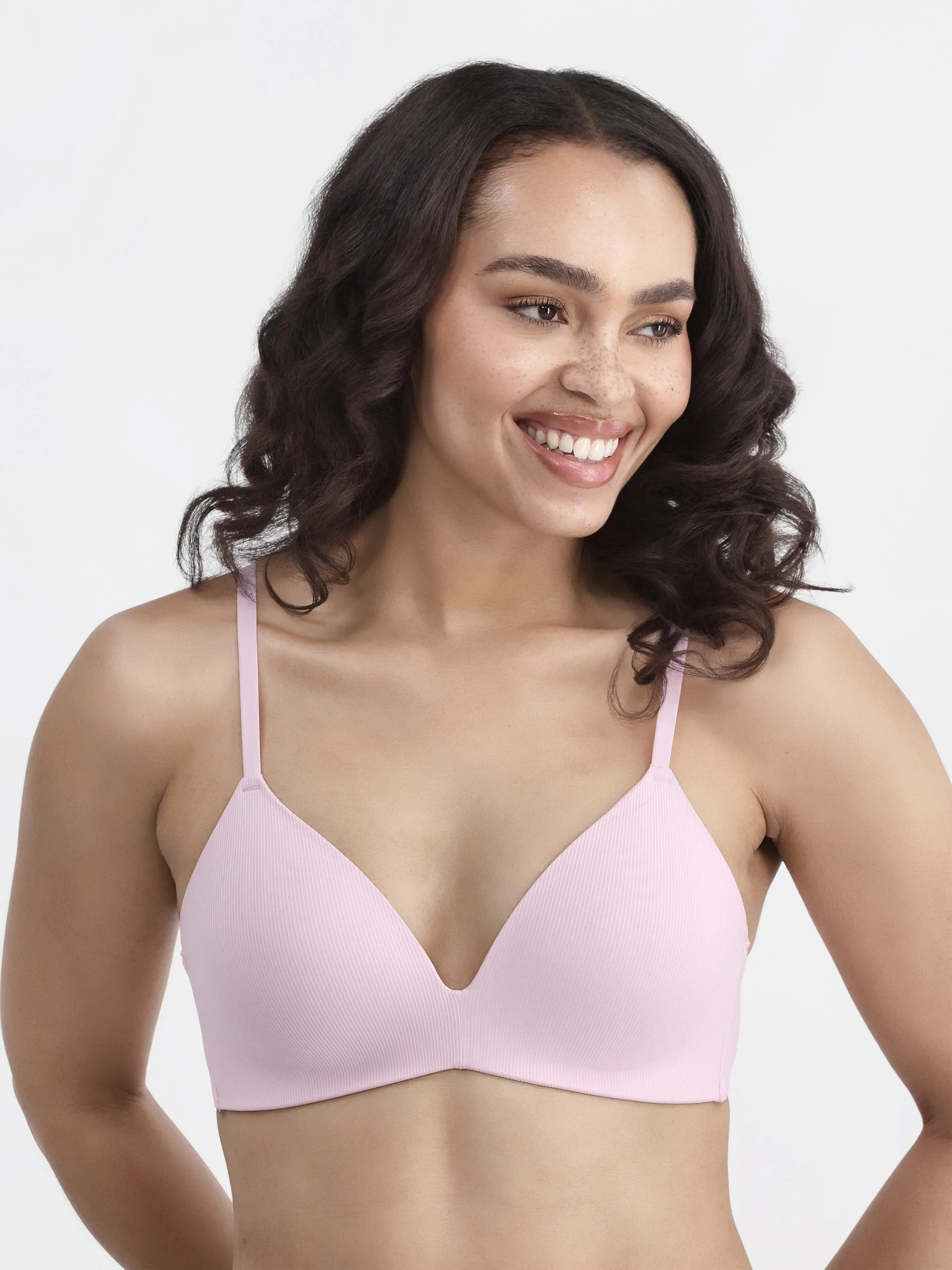 No Boundaries Wireless Rib T-Shirt Bra, Women's Sizes XS-XXXL | Walmart (US)