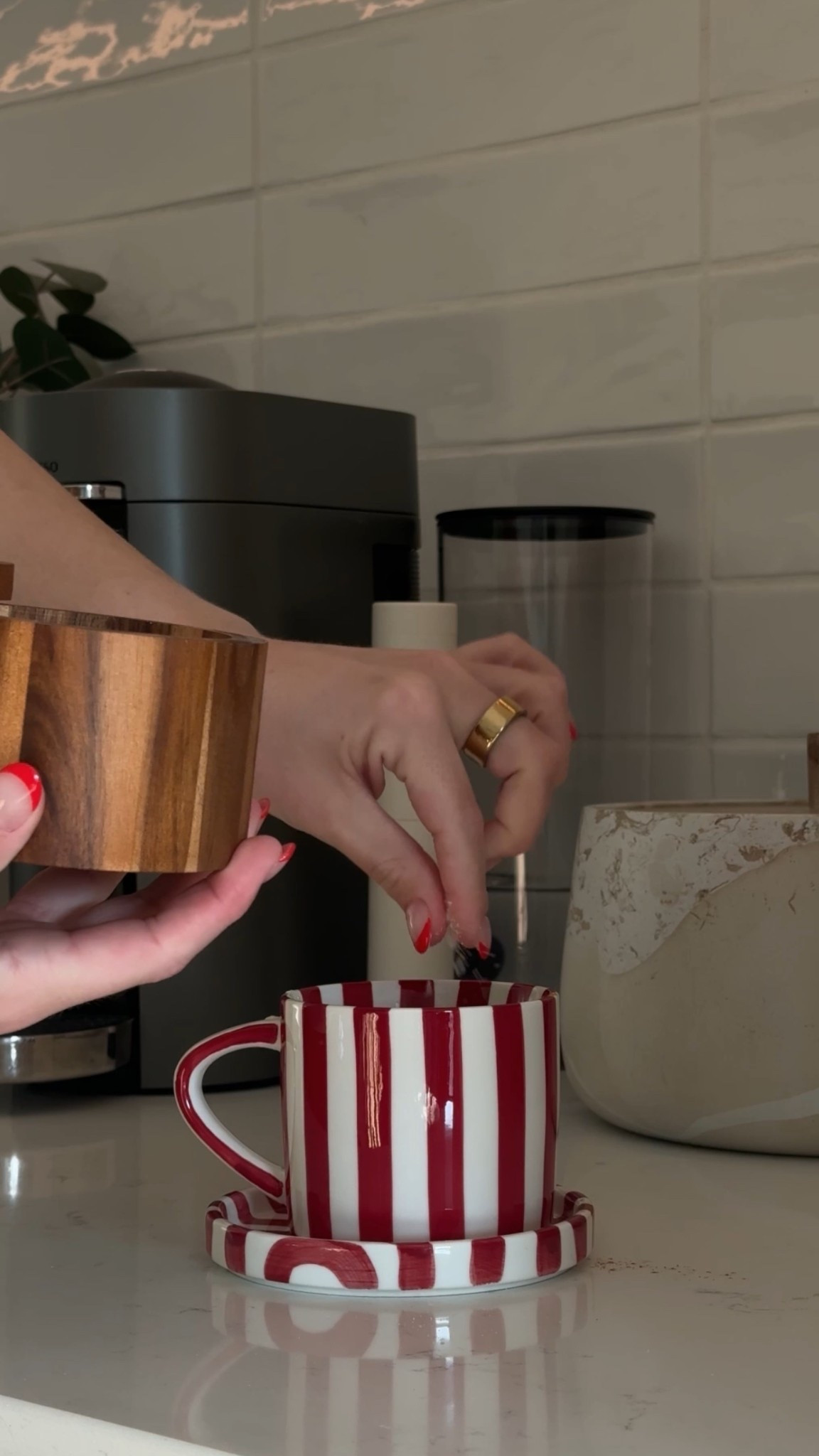 Love this striped coffee mug ❤️‍🔥

#LTKHome