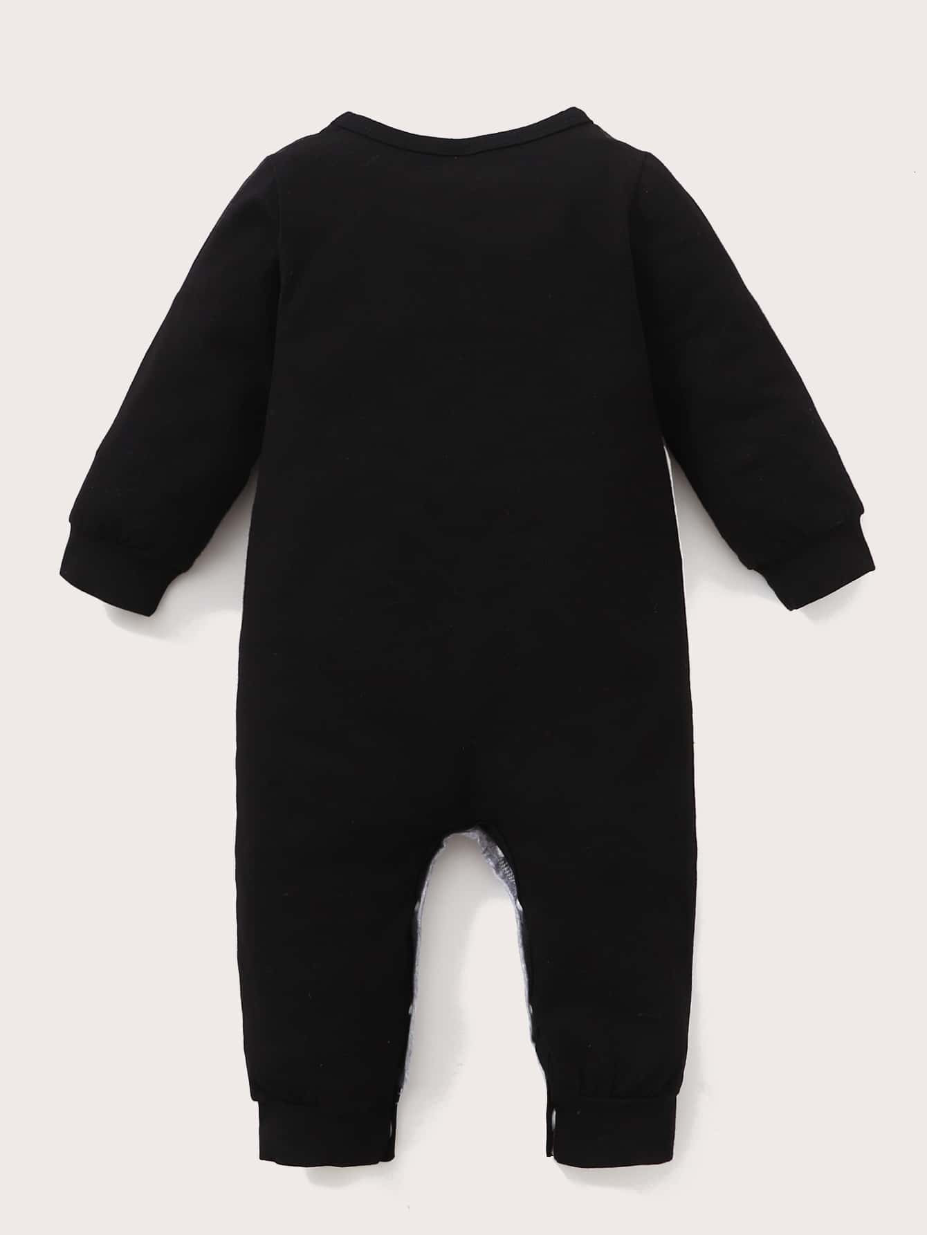 Baby Camo Cut And Sew Jumpsuit | SHEIN