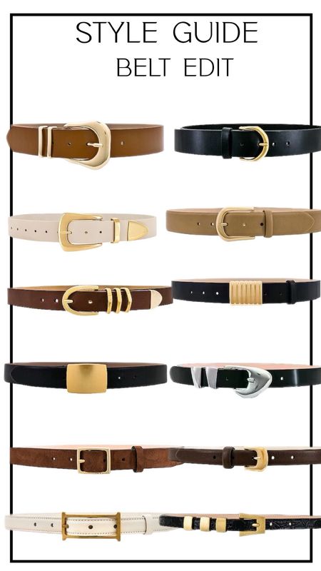 Chic belts I’m loving 

#LTKparties #LTKworkwear #LTKstyletip