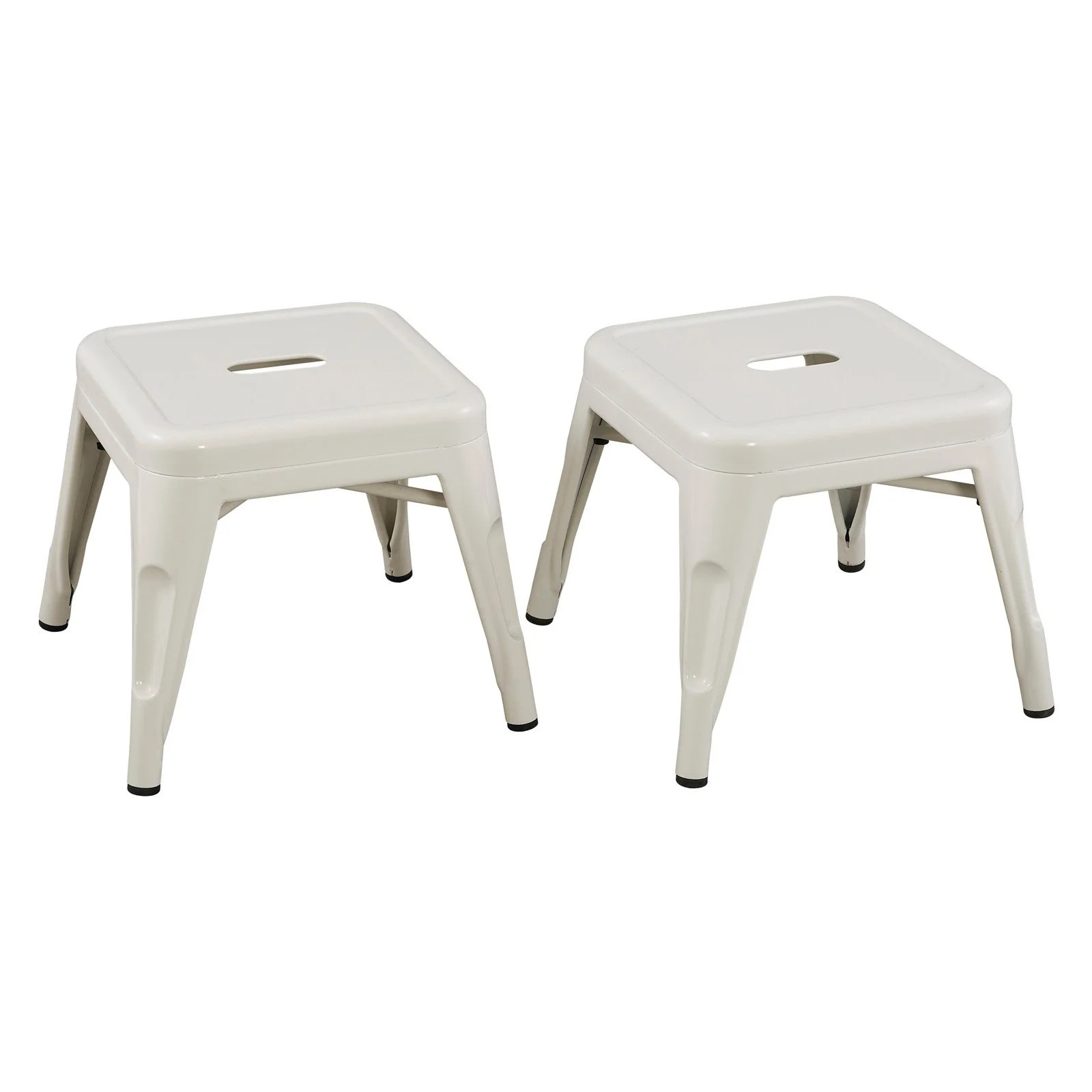 Kids White Metal Stools Set of 2 | Walmart (US)