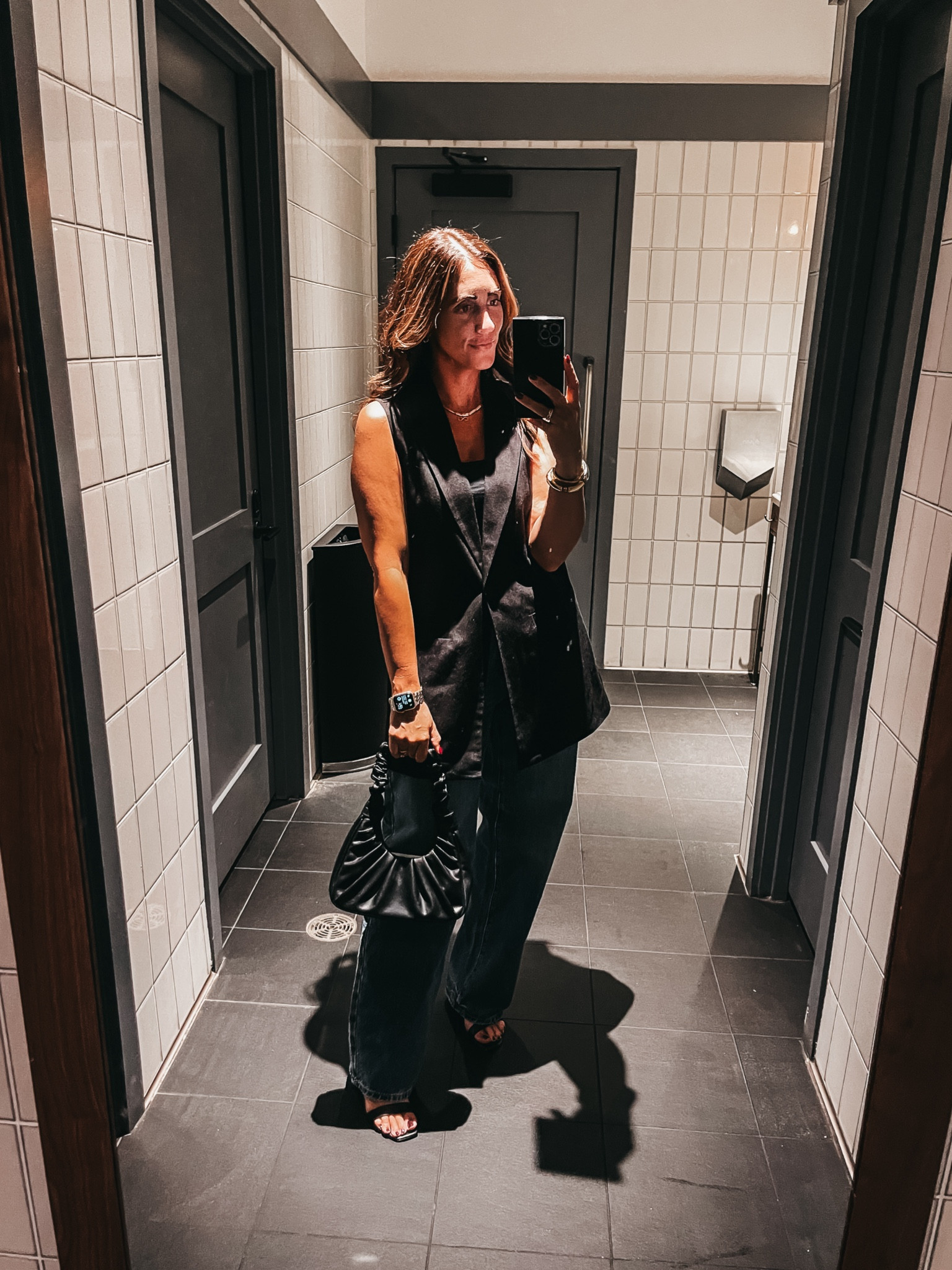 90s straight jeans — wearing size 4 and long, black blazer vest for girls night! 🖤

Target style, Amazon fashion, classy style, elevated style, casual chic, fall style, date night outfit idea 

#LTKHoliday #LTKFindsUnder50 #LTKStyleTip