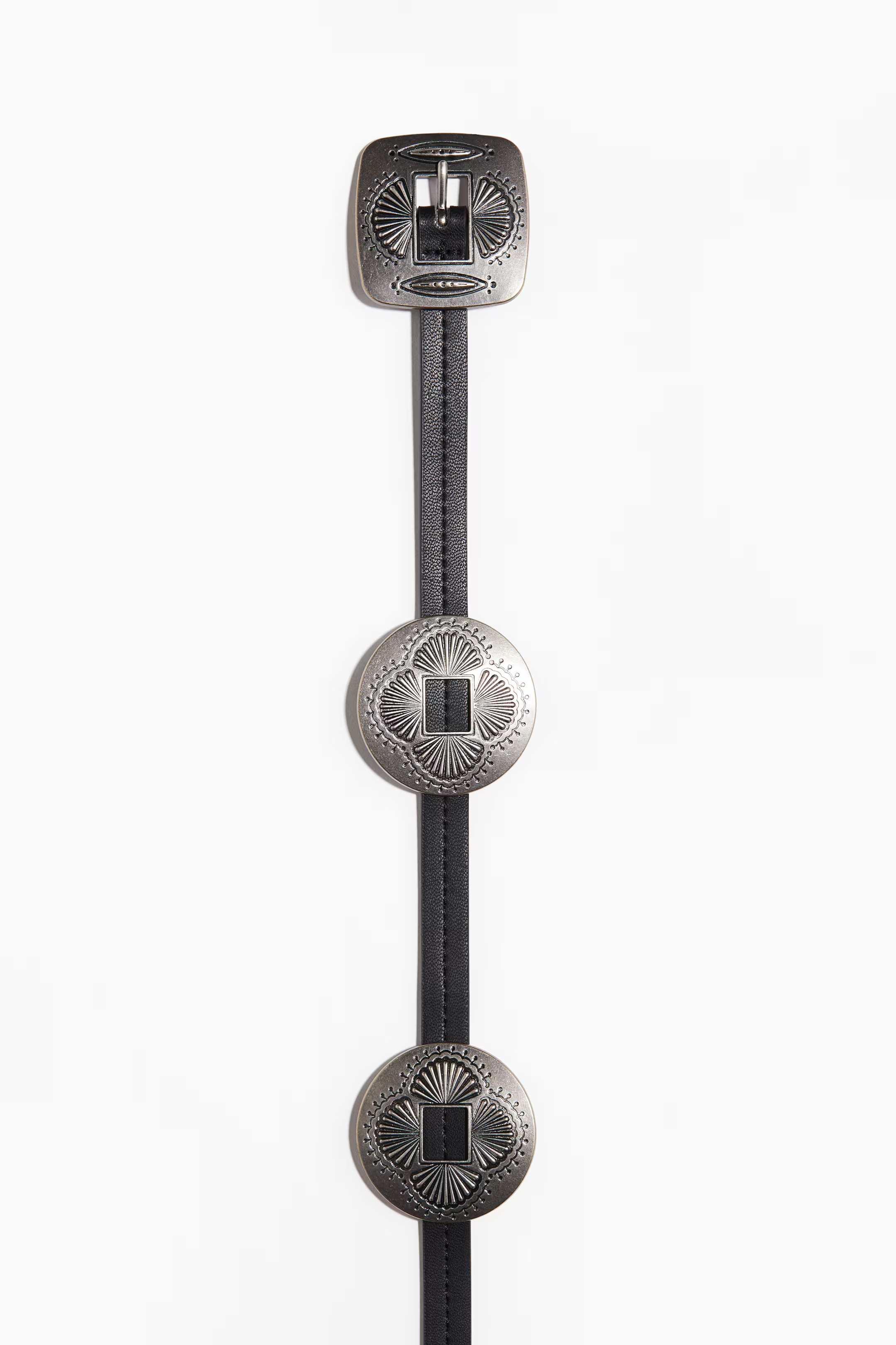 Ceinture avec détails en métal - Noir/argenté - FEMME | H&M FR | H&M (FR, IT, ES, PT, BE)