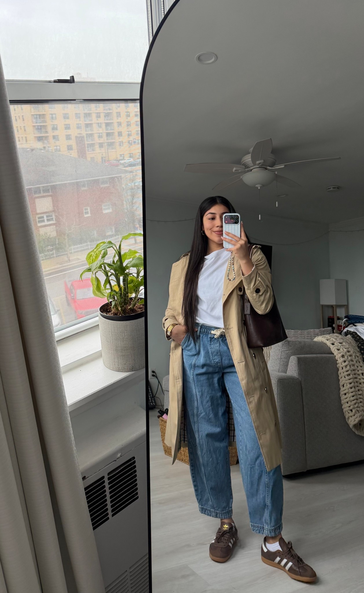 transitional spring ootd 🌷🤍

Beige trench coat, relaxed denim, casual everyday look, modest spring outfit 

#springoutfit #casualspringoutfit #neutraloutfit

#LTKgrwm #LTKootd #LTKWorkwear