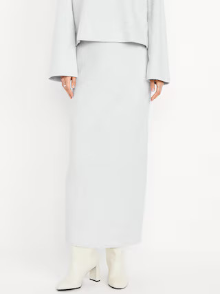 Cozy Maxi Column Skirt | Old Navy (US)
