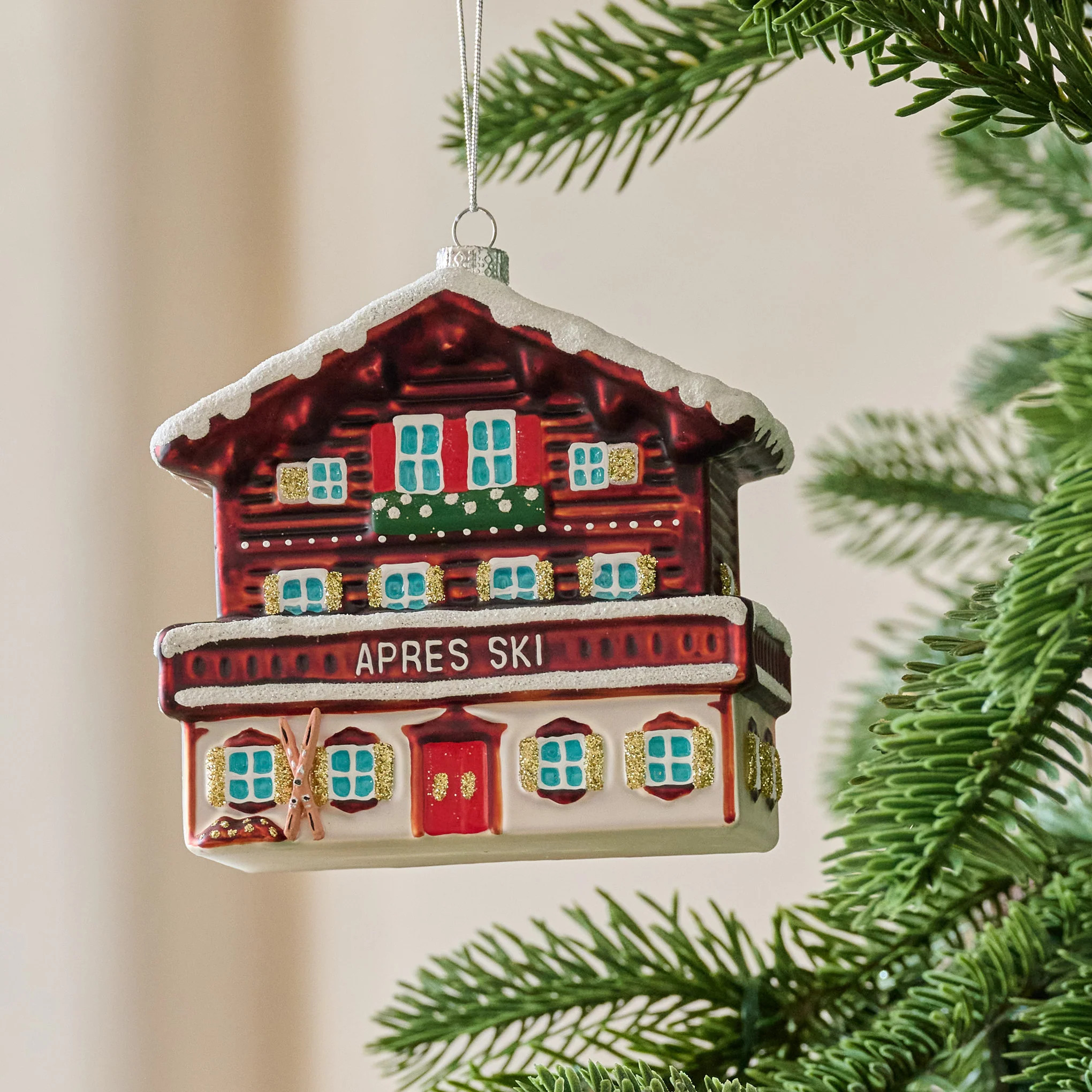 Ski Lodge Ornament | Magnolia