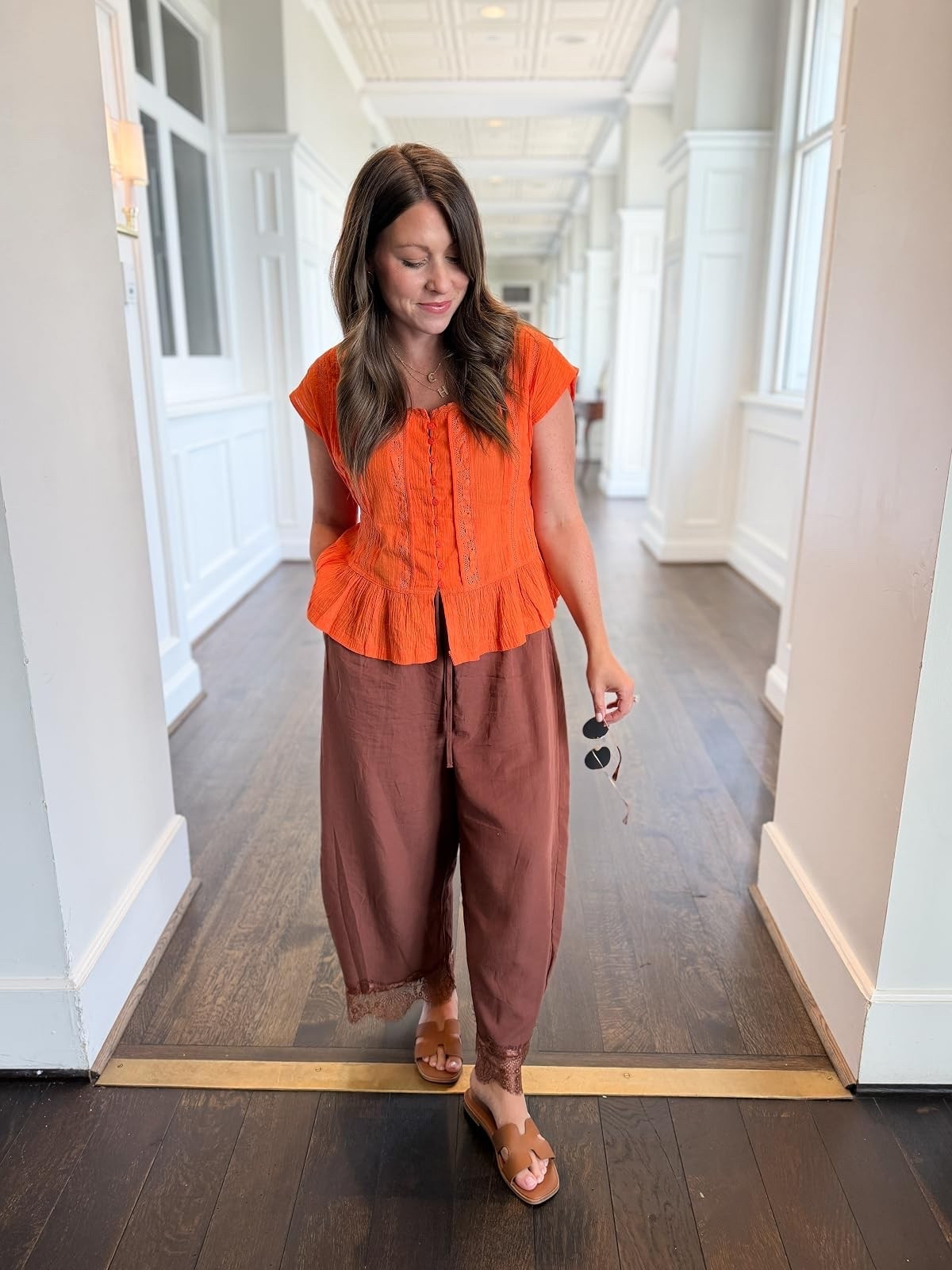 Easy breezy summer outfit! Love these pants and sandals.

#LTKootd #LTKSeasonal