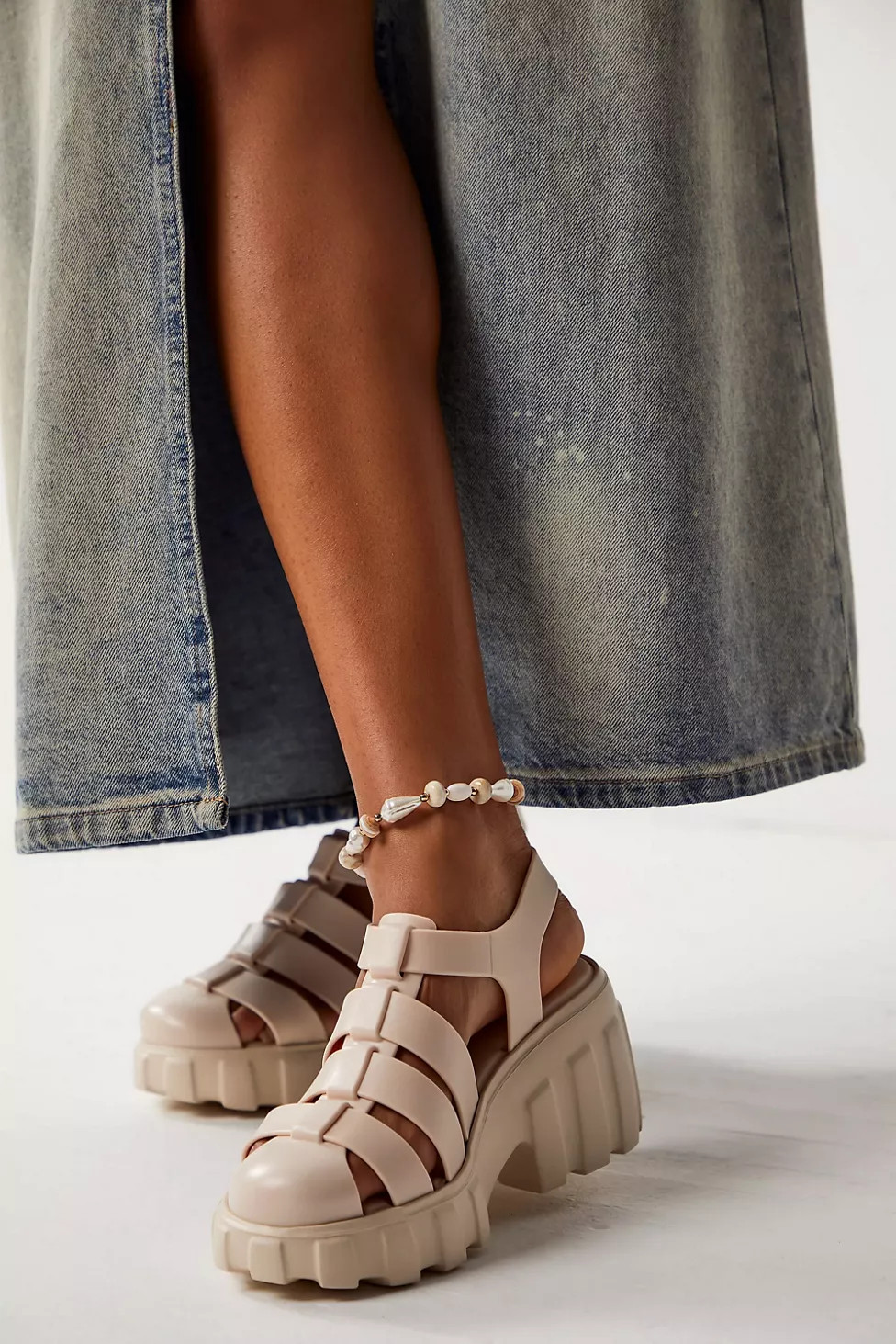 Melissa Megan Jelly Platform Fisherman Sandal | Urban Outfitters (US and RoW)