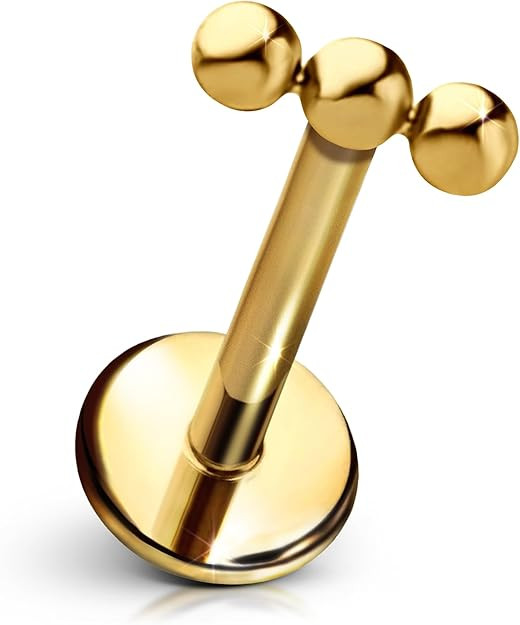 Cords Club Poppy Flat Back Stud – ASTM-F136 Implant Grade Titanium - Push Pin Design for Sensit... | Amazon (US)