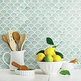 RoomMates TIL4571FLT StickTiles Aqua Scallop Peel and Stick Tile Backsplash | Amazon (US)