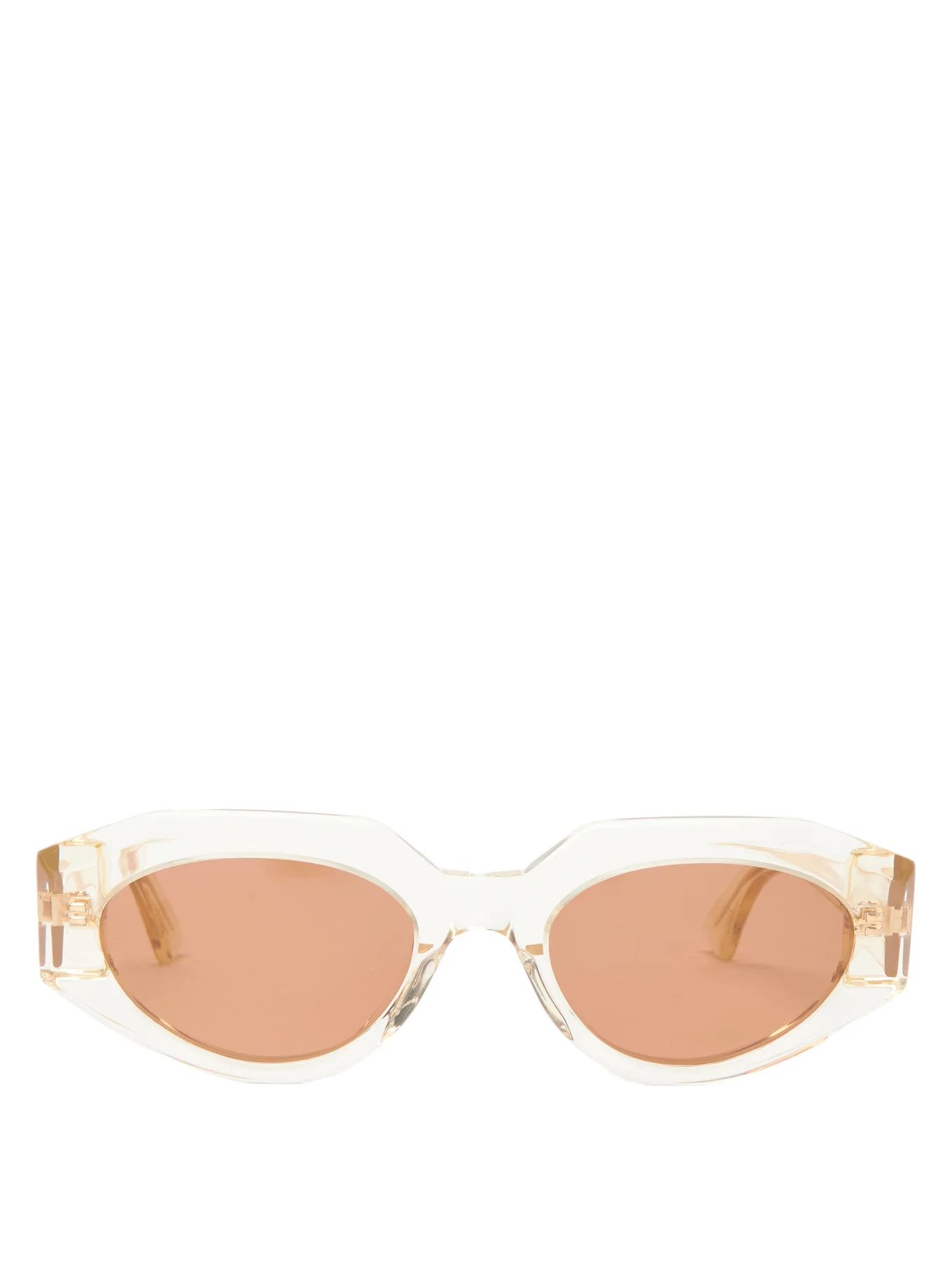 Angular cat-eye acetate sunglasses | Bottega Veneta | Matches (US)